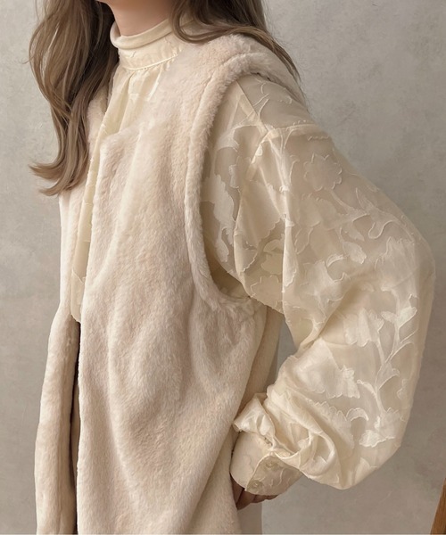 apres jour clair(アプレジュールクレア)の「【apres jour clair】2WAYオパールシャツ【ZOZOTOWN限定アイテム】(シャツ/ブラウス・レディース・ブラック/ライトブラウン/アイボリー・X-LARGE/フリー)」の14枚目の写真