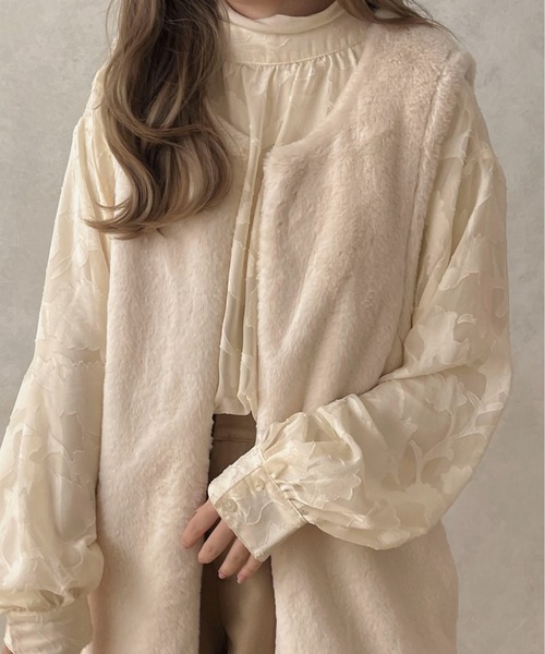 apres jour clair(アプレジュールクレア)の「【apres jour clair】2WAYオパールシャツ【ZOZOTOWN限定アイテム】(シャツ/ブラウス・レディース・ブラック/ライトブラウン/アイボリー・X-LARGE/フリー)」の15枚目の写真