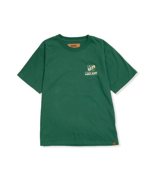 UNIVERSAL OVERALL(ユニバーサルオーバーオール)の「バッグプリントTシャツ【UOC PRINT TEE】(Tシャツ/カットソー・メンズ・ネイビー/グリーン/ヘザーグレー/ブラック/ホワイト・S/M/L)」の16枚目の写真