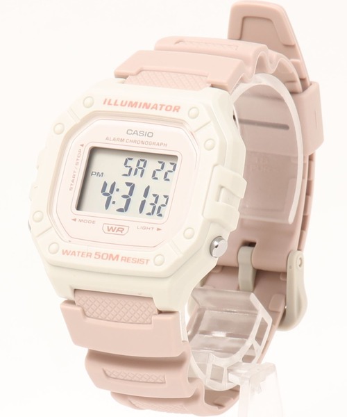 CASIO(カシオ)の「CASIO カシオ/ デジタル 樹脂ベルト 日常生活強化防水 腕時計 /// W-218HC シリーズ(デジタル腕時計・メンズ・ピンク/ホワイト/ブルー/ブラック/ピンクベージュ・FREE)」の9枚目の写真