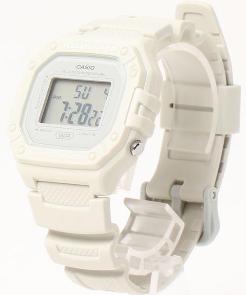 CASIO(カシオ)の「CASIO カシオ/ デジタル 樹脂ベルト 日常生活強化防水 腕時計 /// W-218HC シリーズ(デジタル腕時計・メンズ・ピンク/ホワイト/ブルー/ブラック/ピンクベージュ・FREE)」の7枚目の写真
