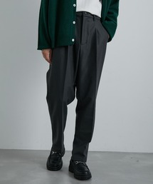 JUNRED | ウーリーカットツイルスリムパンツ(スラックス)