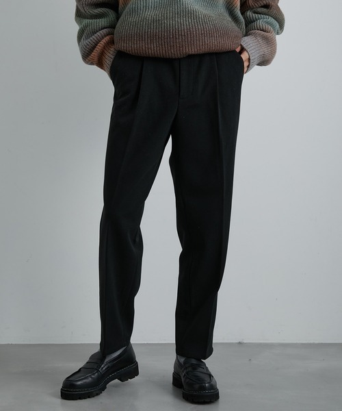 JUNRED(ジュンレッド)の「ウーリーカットツイルスリムパンツ(スラックス・メンズ・ホワイト系その他/ブラック/チャコールグレー・M/L/LL)」の4枚目の写真