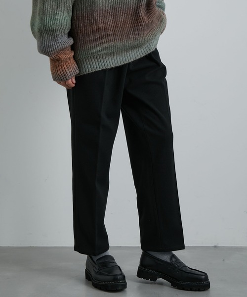 JUNRED(ジュンレッド)の「ウーリーカットツイルスリムパンツ(スラックス・メンズ・ホワイト系その他/ブラック/チャコールグレー・M/L/LL)」の5枚目の写真