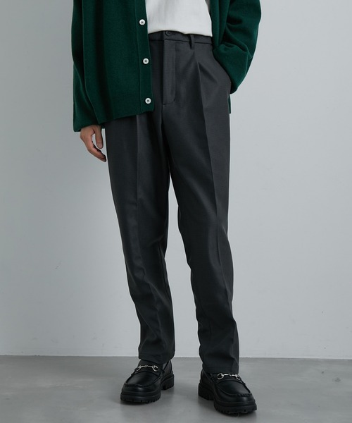 JUNRED(ジュンレッド)の「ウーリーカットツイルスリムパンツ(スラックス・メンズ・ホワイト系その他/ブラック/チャコールグレー・M/L/LL)」の6枚目の写真