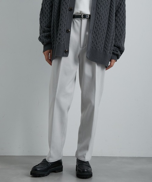 JUNRED(ジュンレッド)の「ウーリーカットツイルスリムパンツ(スラックス・メンズ・ホワイト系その他/ブラック/チャコールグレー・M/L/LL)」の8枚目の写真