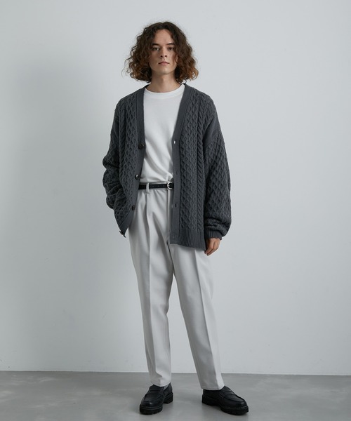 JUNRED(ジュンレッド)の「ウーリーカットツイルスリムパンツ(スラックス・メンズ・ホワイト系その他/ブラック/チャコールグレー・M/L/LL)」の14枚目の写真