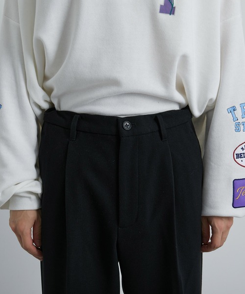 JUNRED(ジュンレッド)の「ウーリーカットツイルスリムパンツ(スラックス・メンズ・ホワイト系その他/ブラック/チャコールグレー・M/L/LL)」の19枚目の写真