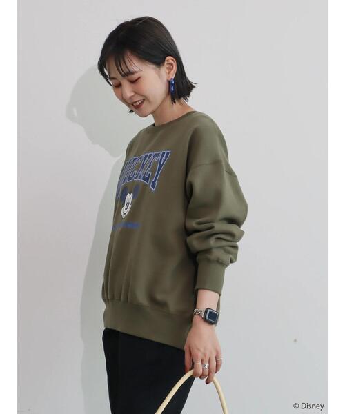 Disney(ディズニー)の「カレッジロゴ風裏起毛プルオーバー/Mickey(スウェット・レディース・カーキ/ホワイト系その他・FREE)」の21枚目の写真