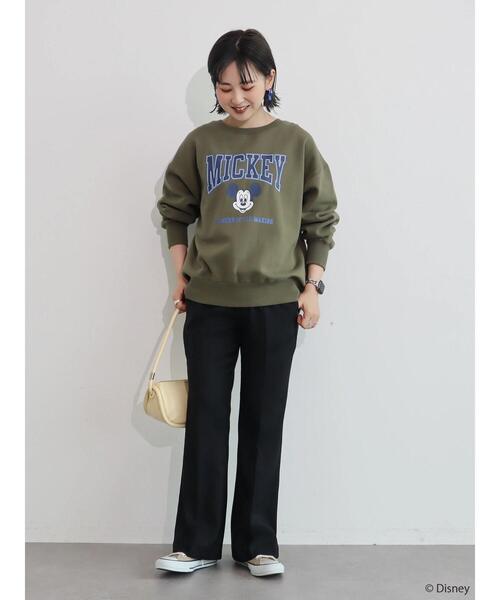 Disney(ディズニー)の「カレッジロゴ風裏起毛プルオーバー/Mickey(スウェット・レディース・カーキ/ホワイト系その他・FREE)」の19枚目の写真