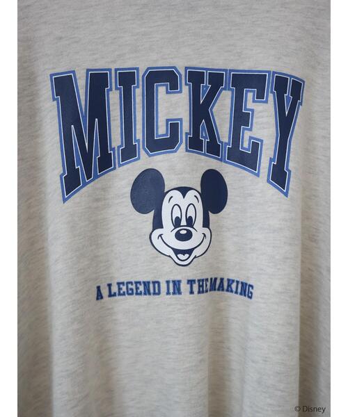 Disney(ディズニー)の「カレッジロゴ風裏起毛プルオーバー/Mickey(スウェット・レディース・カーキ/ホワイト系その他・FREE)」の8枚目の写真