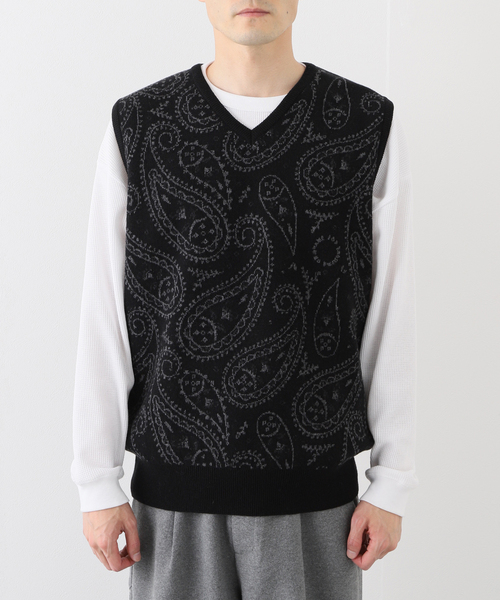 JOURNAL STANDARD(ジャーナルスタンダード)の「【POP TRADING COMPANY】COMPANY paisley spencer(ベスト・メンズ・チャコールグレー・LARGE)」の3枚目の写真