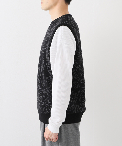 JOURNAL STANDARD(ジャーナルスタンダード)の「【POP TRADING COMPANY】COMPANY paisley spencer(ベスト・メンズ・チャコールグレー・LARGE)」の4枚目の写真