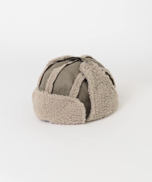 URBAN RESEARCH DOORS（アーバンリサーチドアーズ）の「ボンバーキャップ(KIDS)（ハット・キッズ・カーキ/ベージュ・ONE）」の6枚目の写真