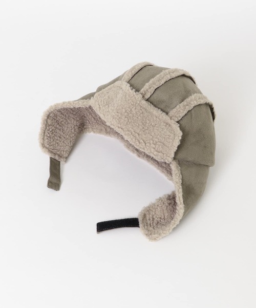 URBAN RESEARCH DOORS（アーバンリサーチドアーズ）の「ボンバーキャップ(KIDS)（ハット・キッズ・カーキ/ベージュ・ONE）」の9枚目の写真