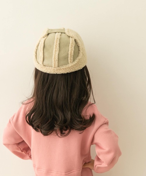 URBAN RESEARCH DOORS（アーバンリサーチドアーズ）の「ボンバーキャップ(KIDS)（ハット・キッズ・カーキ/ベージュ・ONE）」の2枚目の写真