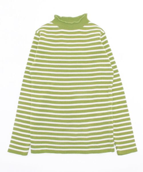 Burner(バーナー)の「【OKUOKU 0909】 ボーダー モックネック ニット oku-tops-650921959383-14(ニット/セーター・レディース・B/G/A/C/D/E/F・FREE)」の11枚目の写真