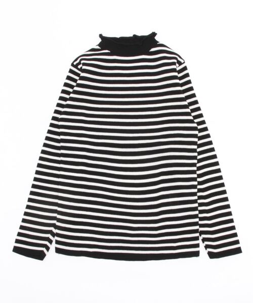 Burner(バーナー)の「【OKUOKU 0909】 ボーダー モックネック ニット oku-tops-650921959383-14(ニット/セーター・レディース・B/G/A/C/D/E/F・FREE)」の12枚目の写真