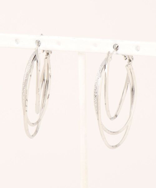 Burner(バーナー)の「【OKUOKU 0909】メタルリングピアス oku-pierce-658151616830-63 I1(ピアス(両耳用)・レディース・B・FREE)」の1枚目の写真