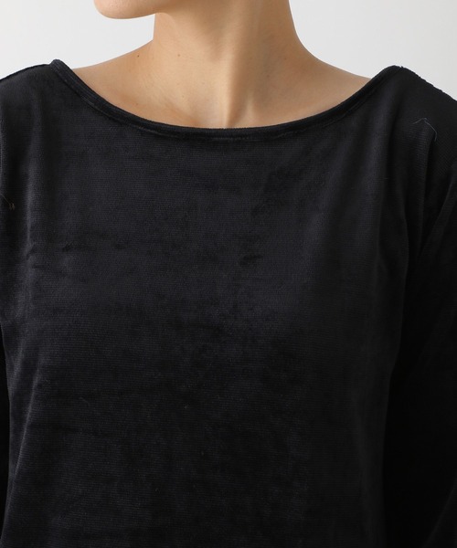 LEPSIM（レプシィム）の「ベロアナローワンピース　176394（ワンピース・レディース・ブラック/グレイッシュベージュ・FREE）」の10枚目の写真