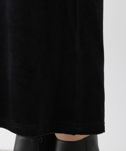 LEPSIM（レプシィム）の「ベロアナローワンピース　176394（ワンピース・レディース・ブラック/グレイッシュベージュ・FREE）」の12枚目の写真
