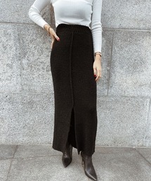 esutoreja | Rib knit long skirt(スカート)