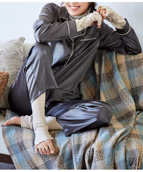 IEDIT（イディット）の「ＩＥＤＩＴ　綿１００％のエニワイズ加工が肌にやさしい　インナーセット（インナーウェア/肌着・レディース・ブラック/グレー/アイボリー/グリーン・3/1/2）」の13枚目の写真