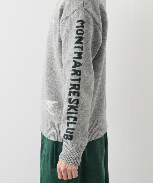 EDIFICE（エディフィス）の「【Garance Brocca×EDIFICE】別注 MONTMARTRE SKY CLUB プルオーバーニット1（ニット/セーター・メンズ・ライトグレー/ホワイト系その他/ネイビー・MEDIUM/LARGE）」の17枚目の写真