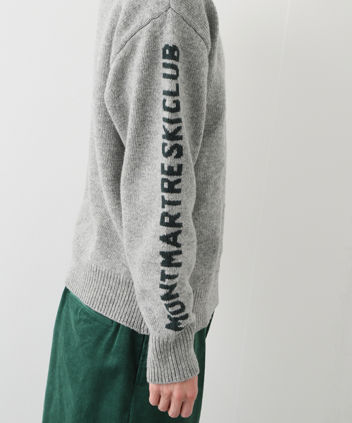 EDIFICE（エディフィス）の「【Garance Brocca×EDIFICE】別注 MONTMARTRE SKY CLUB プルオーバーニット1（ニット/セーター・メンズ・ライトグレー/ホワイト系その他/ネイビー・MEDIUM/LARGE）」の18枚目の写真