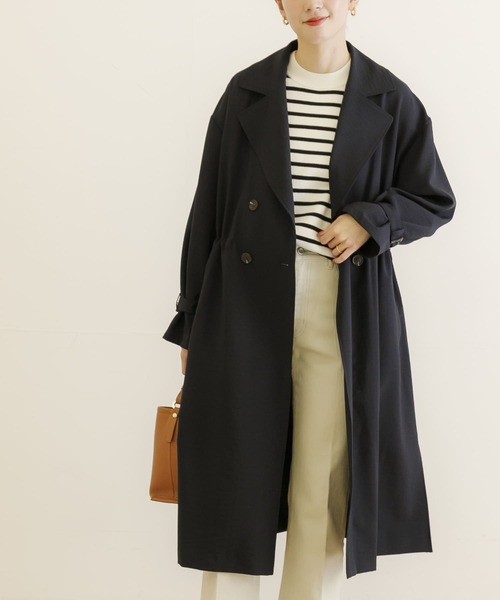 URBAN RESEARCH(アーバンリサーチ)の「ウエストドロストトレンチコート(トレンチコート・レディース・ホワイト系その他/ベージュ/ネイビー・36/38)」の21枚目の写真