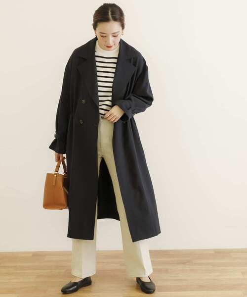 URBAN RESEARCH(アーバンリサーチ)の「ウエストドロストトレンチコート(トレンチコート・レディース・ホワイト系その他/ベージュ/ネイビー・36/38)」の6枚目の写真