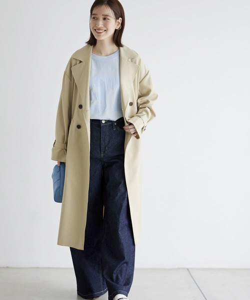 URBAN RESEARCH(アーバンリサーチ)の「ウエストドロストトレンチコート(トレンチコート・レディース・ホワイト系その他/ベージュ/ネイビー・36/38)」の12枚目の写真