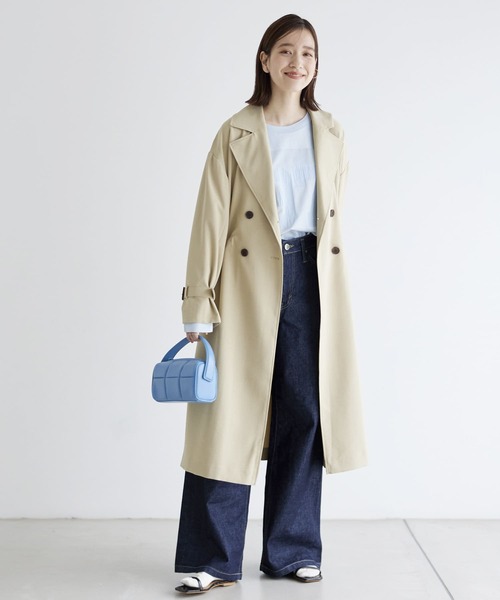 URBAN RESEARCH(アーバンリサーチ)の「ウエストドロストトレンチコート(トレンチコート・レディース・ホワイト系その他/ベージュ/ネイビー・36/38)」の7枚目の写真