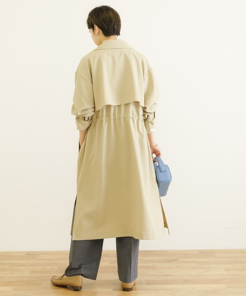 URBAN RESEARCH(アーバンリサーチ)の「ウエストドロストトレンチコート(トレンチコート・レディース・ホワイト系その他/ベージュ/ネイビー・36/38)」の9枚目の写真
