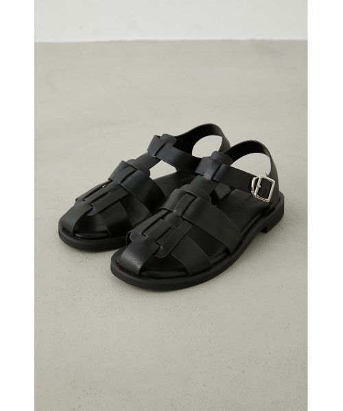 crie conforto(クリーコンフォルト)の「フラットグルカサンダル(サンダル・レディース・ホワイト/ブラック・SMALL/MEDIUM/LARGE/LL)」の15枚目の写真
