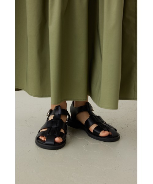 crie conforto(クリーコンフォルト)の「フラットグルカサンダル(サンダル・レディース・ホワイト/ブラック・SMALL/MEDIUM/LARGE/LL)」の20枚目の写真