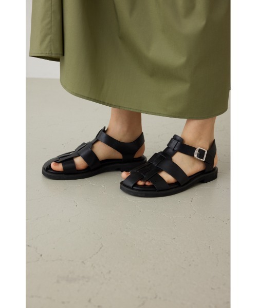 crie conforto(クリーコンフォルト)の「フラットグルカサンダル(サンダル・レディース・ホワイト/ブラック・SMALL/MEDIUM/LARGE/LL)」の21枚目の写真