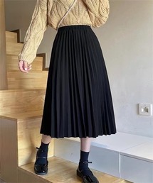ウエストゴムプリーツスカート