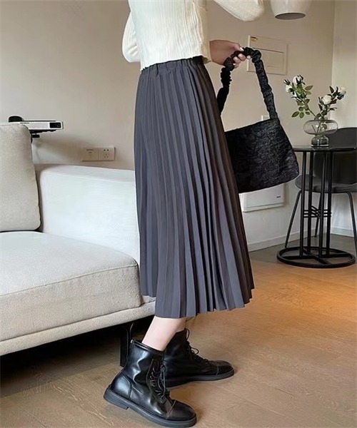 美品アナイプリーツスカート ♡ブラック黒サイズ36 ウエストゴム スカート|ボトムス|商品一覧｜ANAYI OFFICIAL ONLINE STORE