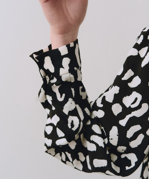 manana suerte（マニャーナスエルテ）の「サイズ展開有り　レオパードティアードワンピース（ワンピース・レディース・ブラック/ブラウン/グリーン/ホワイト・FREE/SMALL）」の15枚目の写真