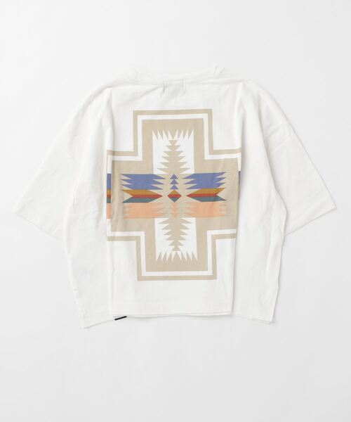 PENDLETON(ペンドルトン)の「PENDLETON/ペンドルトン バックプリントTEE BACK PRINT TEE 3275-2107(Tシャツ/カットソー・レディース・ホワイト/チャコールグレー/ターコイズブルー・FREE)」の5枚目の写真