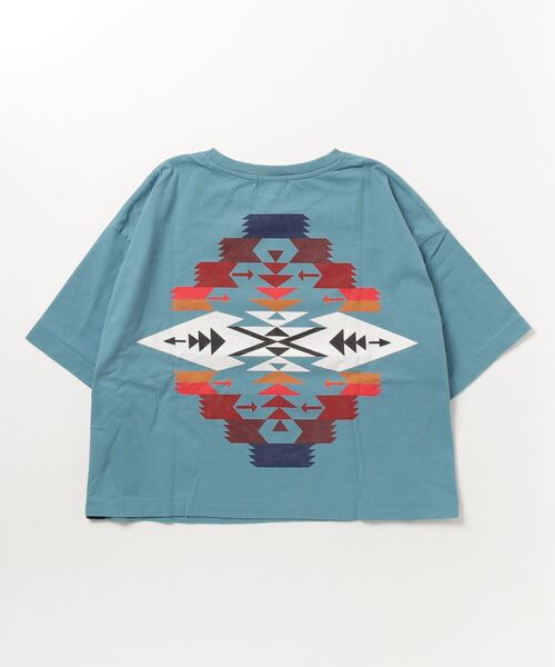 PENDLETON(ペンドルトン)の「PENDLETON/ペンドルトン バックプリントTEE BACK PRINT TEE 3275-2107(Tシャツ/カットソー・レディース・ホワイト/チャコールグレー/ターコイズブルー・FREE)」の6枚目の写真