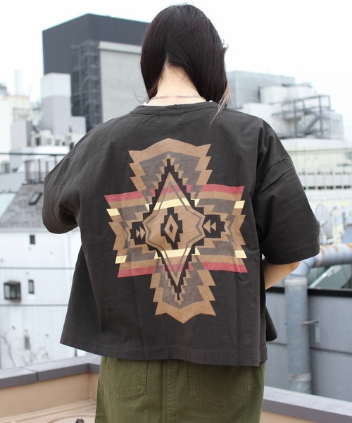 PENDLETON(ペンドルトン)の「PENDLETON/ペンドルトン バックプリントTEE BACK PRINT TEE 3275-2107(Tシャツ/カットソー・レディース・ホワイト/チャコールグレー/ターコイズブルー・FREE)」の10枚目の写真