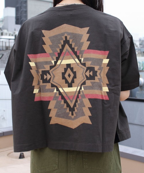 PENDLETON(ペンドルトン)の「PENDLETON/ペンドルトン バックプリントTEE BACK PRINT TEE 3275-2107(Tシャツ/カットソー・レディース・ホワイト/チャコールグレー/ターコイズブルー・FREE)」の14枚目の写真