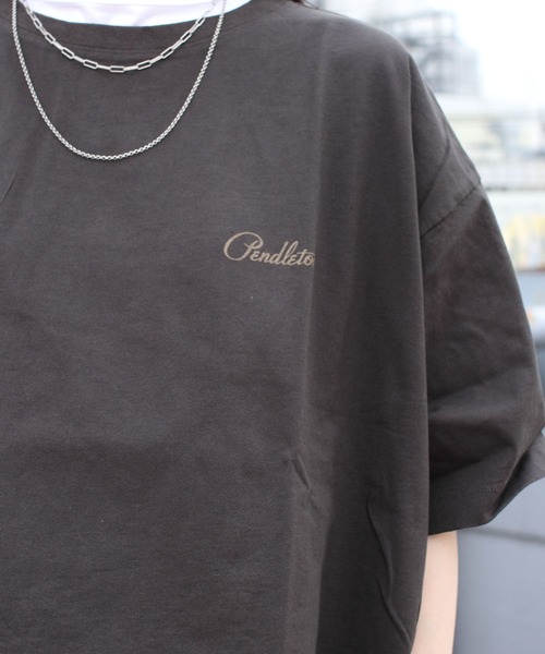 PENDLETON(ペンドルトン)の「PENDLETON/ペンドルトン バックプリントTEE BACK PRINT TEE 3275-2107(Tシャツ/カットソー・レディース・ホワイト/チャコールグレー/ターコイズブルー・FREE)」の13枚目の写真