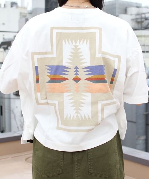 PENDLETON(ペンドルトン)の「PENDLETON/ペンドルトン バックプリントTEE BACK PRINT TEE 3275-2107(Tシャツ/カットソー・レディース・ホワイト/チャコールグレー/ターコイズブルー・FREE)」の22枚目の写真