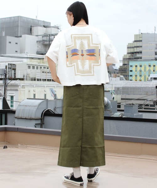 PENDLETON(ペンドルトン)の「PENDLETON/ペンドルトン バックプリントTEE BACK PRINT TEE 3275-2107(Tシャツ/カットソー・レディース・ホワイト/チャコールグレー/ターコイズブルー・FREE)」の21枚目の写真