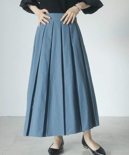 armonia(アルモニーア)の「a.ボリュームフレアスカート(スカート・レディース・ブルー/サックスブルー/ブラック/アイボリー・FREE)」の4枚目の写真