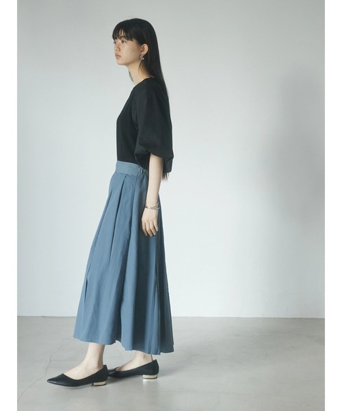 armonia(アルモニーア)の「a.ボリュームフレアスカート(スカート・レディース・ブルー/サックスブルー/ブラック/アイボリー・FREE)」の6枚目の写真