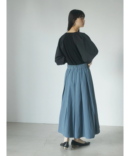 armonia(アルモニーア)の「a.ボリュームフレアスカート(スカート・レディース・ブルー/サックスブルー/ブラック/アイボリー・FREE)」の7枚目の写真